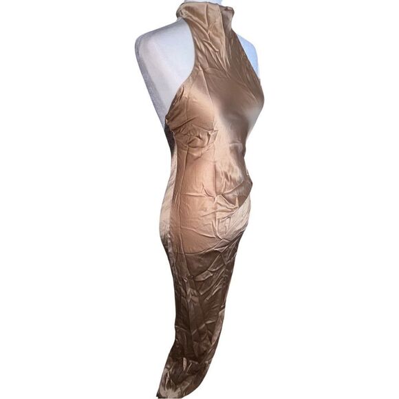 Amanda Uprichard All Silk Samba Gown in Toffee Size XS - Picture 4 of 7
